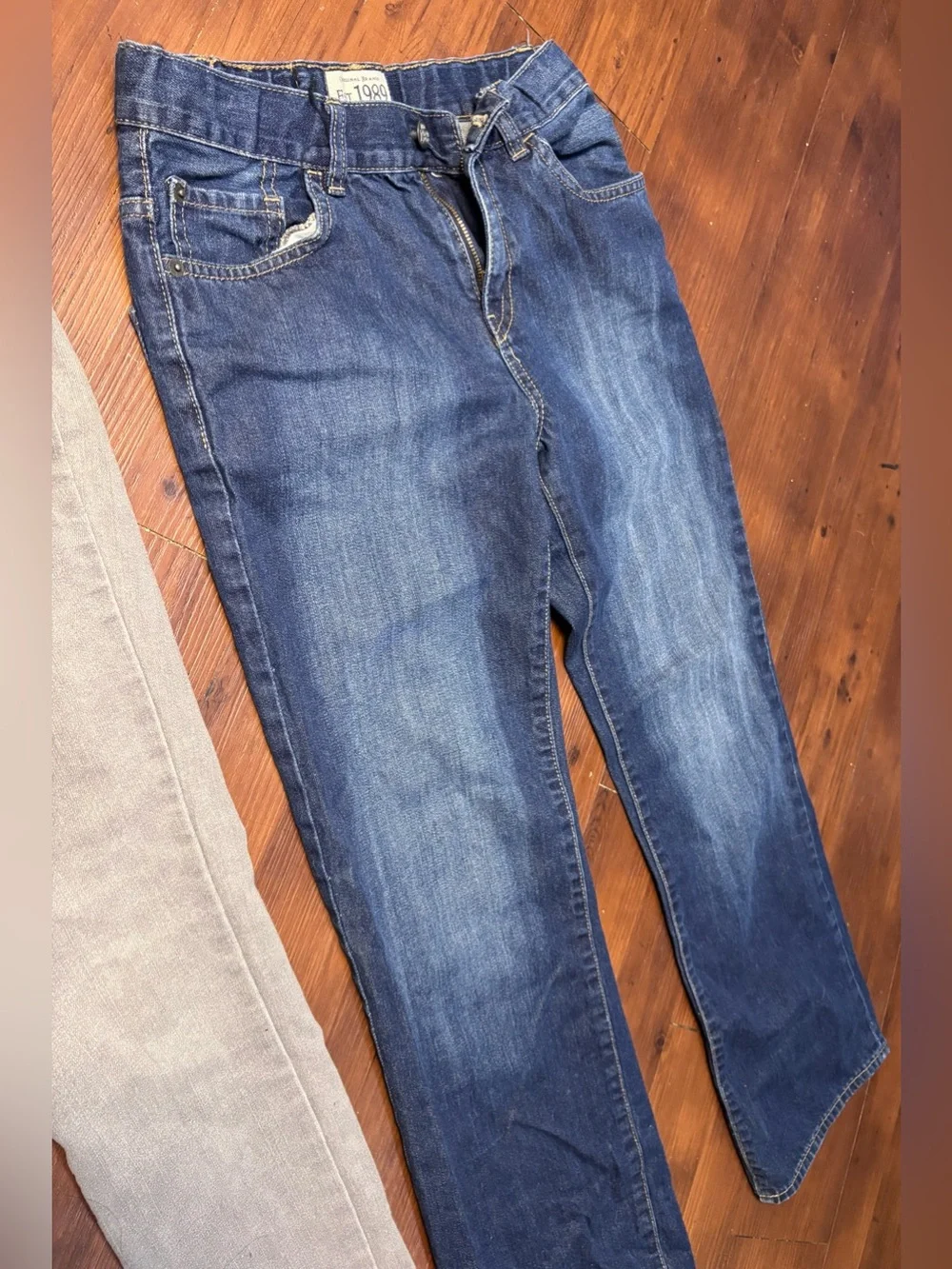 Lot of 2 Girls Kids Size 14 Adjustable Waist Jeans Old Navy Childrens Place